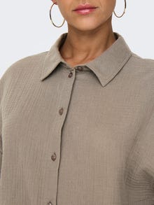 ONLY Camisas Corte regular Cuello de camisa Mangas anchas -Brindle - 15307159