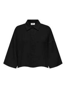 ONLY Chemises Regular Fit Col chemise Manches larges -Black - 15307159