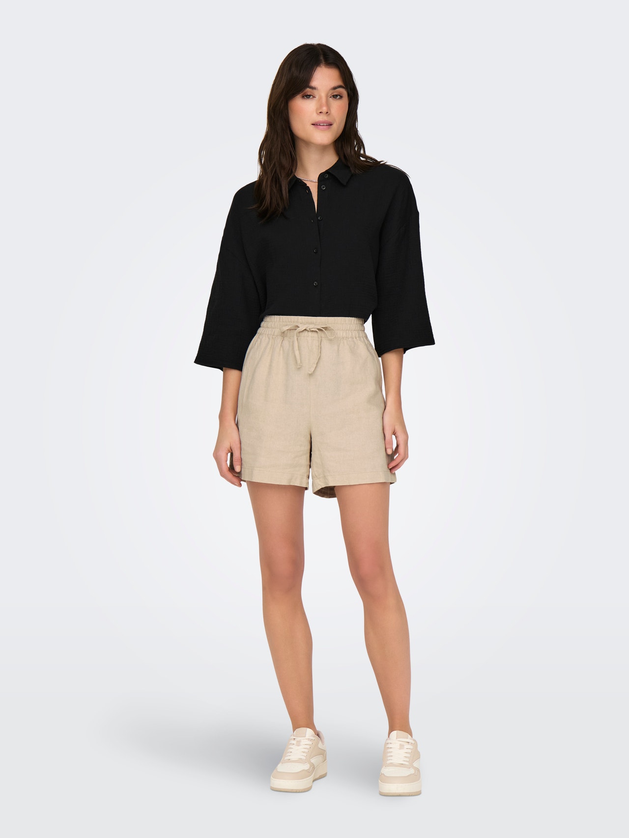 ONLY Skjorte med brede ærmer -Black - 15307159
