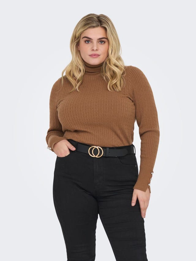 ONLY curvy high neck knit - 15307193