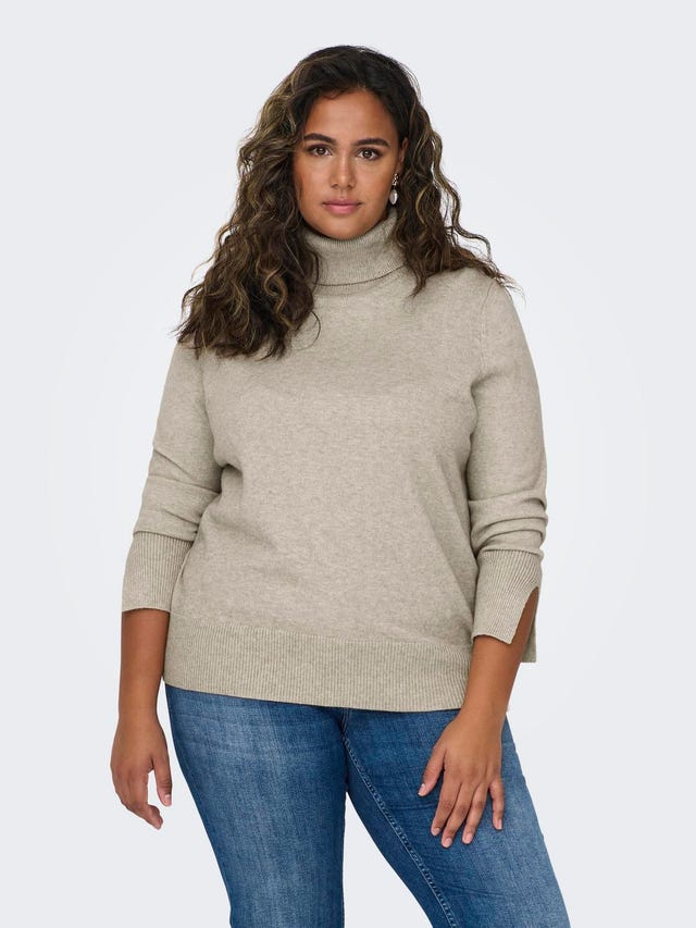 ONLY Curvy knit sweat with high neck - 15307367