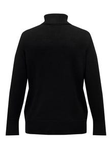 ONLY Roll neck Curve Pullover -Black - 15307367