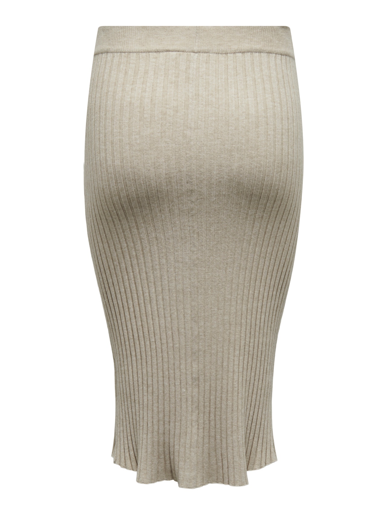 ONLY Curvy midi knit skirt -Weathered Teak - 15307371