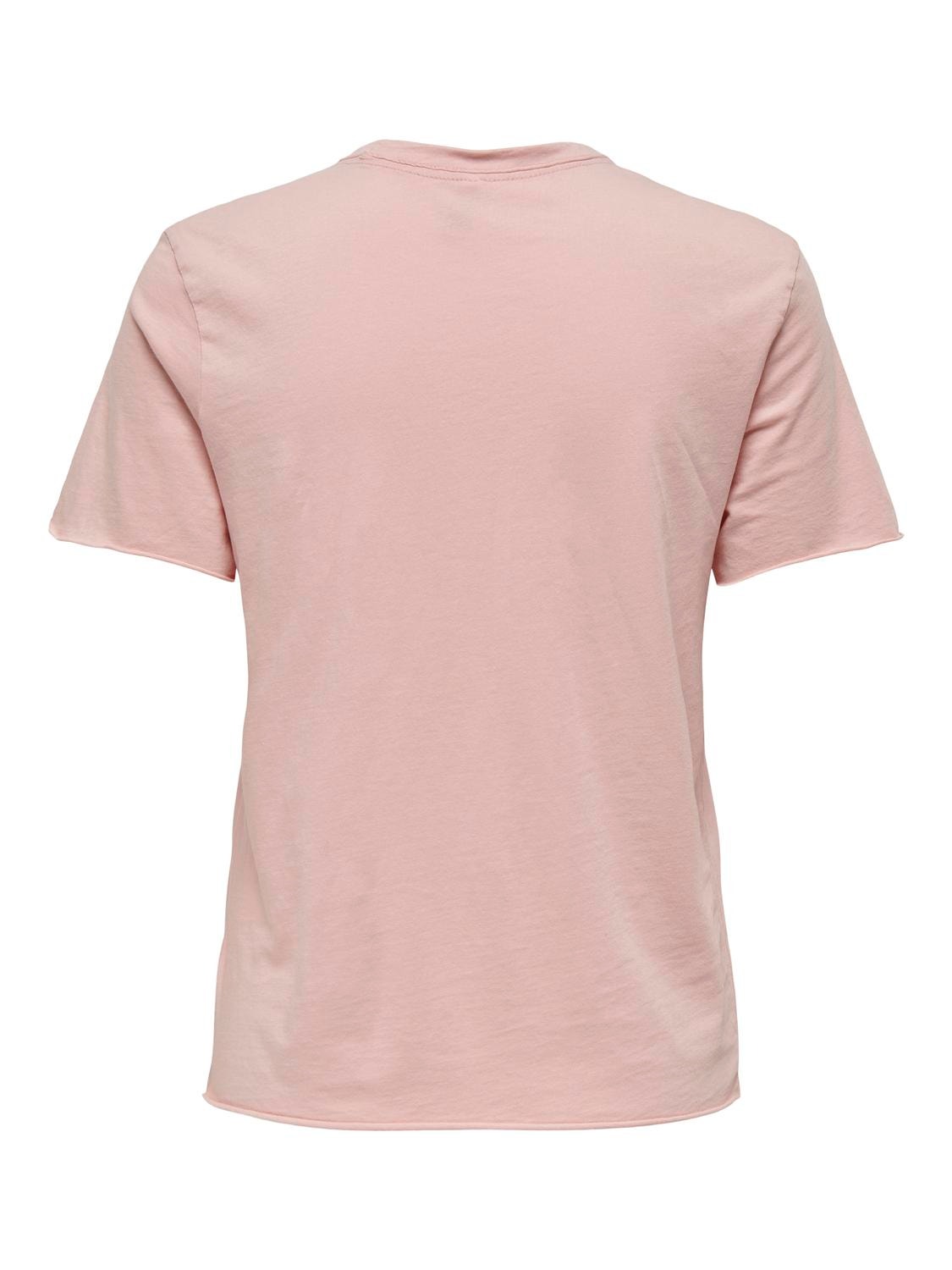 ONLY Camisetas Corte regular Cuello redondo -Silver Pink - 15307412