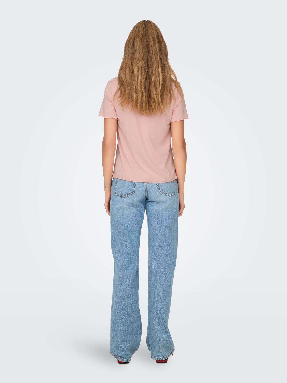 ONLY Camisetas Corte regular Cuello redondo -Silver Pink - 15307412