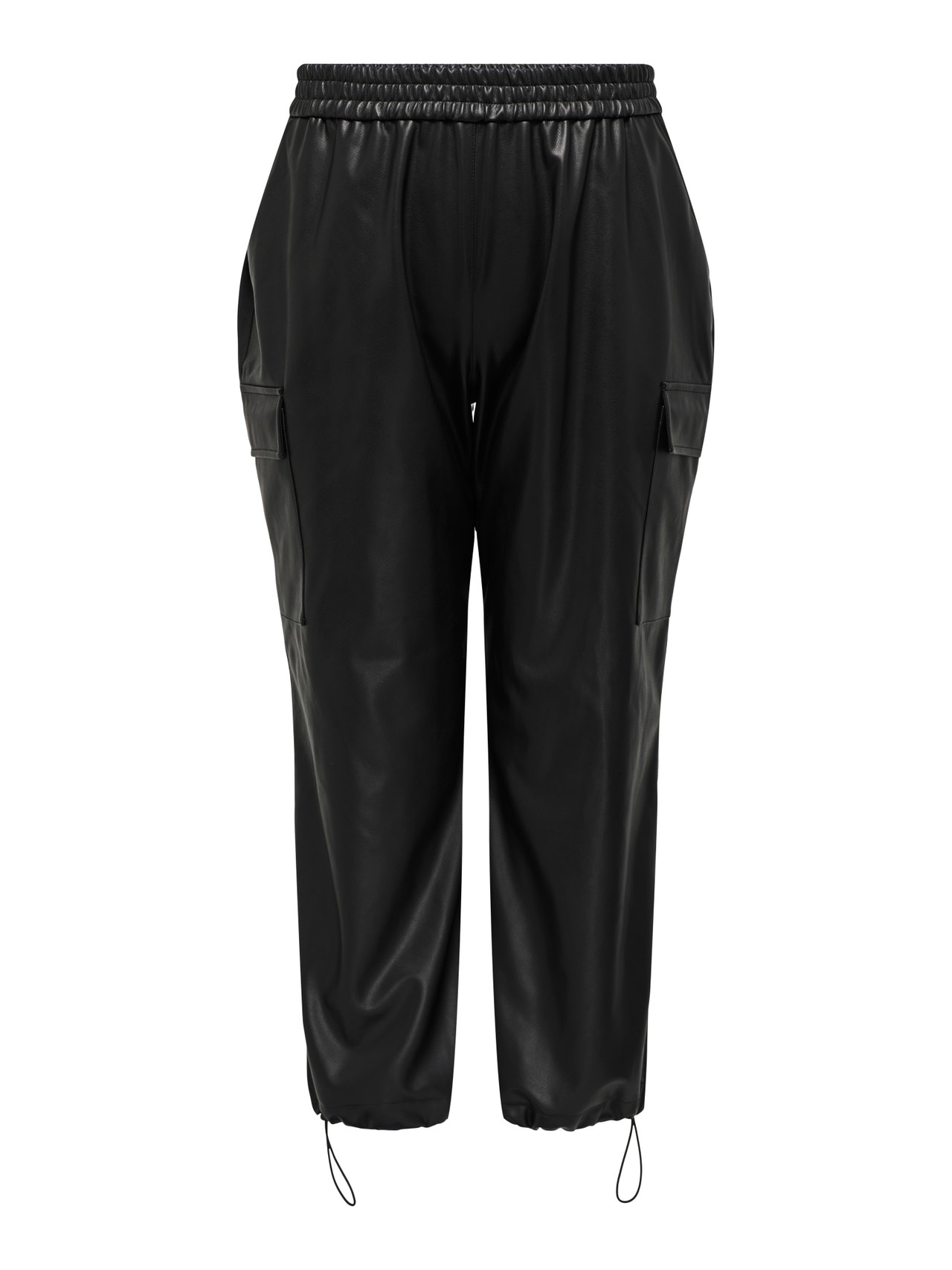 Curvy faux leather pants | Black | ONLY®