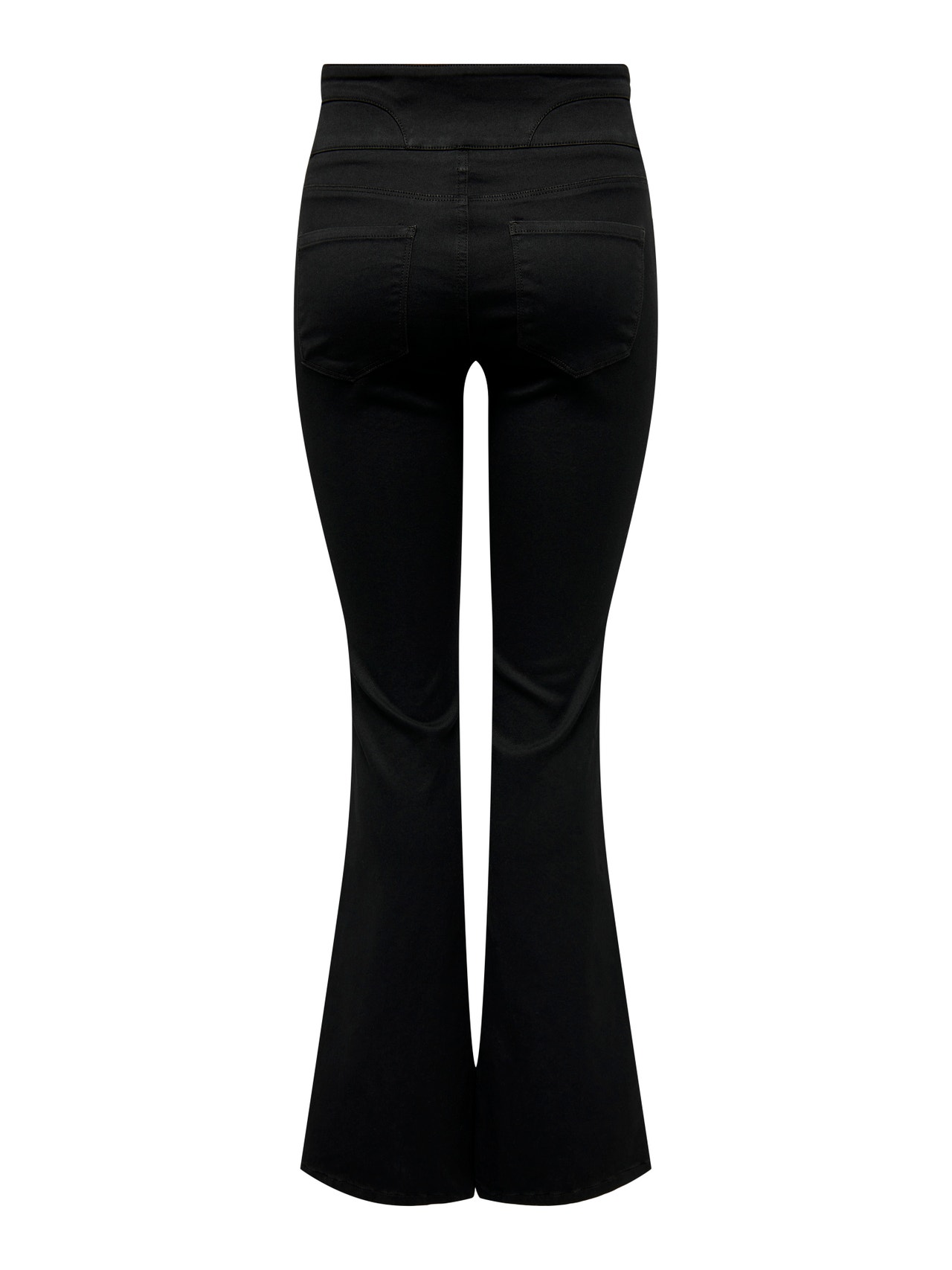 ONLY ONLCHERYL High waist Flared Fit Jeans -Black Denim - 15307601