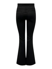ONLY ONLCHERYL High waist Flared Fit Jeans -Black Denim - 15307601