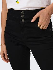 ONLY ONLCHERYL High waist Flared Fit Jeans -Black Denim - 15307601