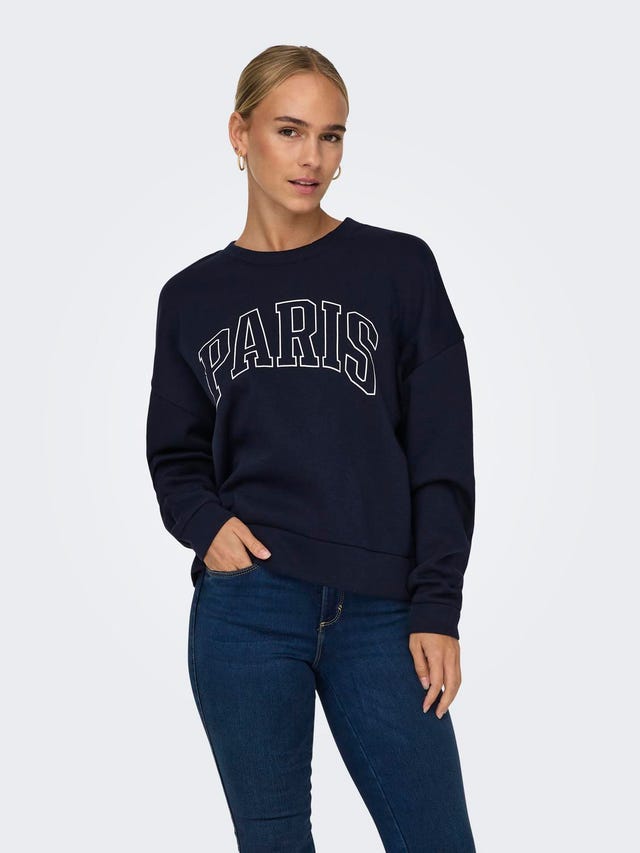 ONLY Normal passform O-ringning Sweatshirt - 15307607