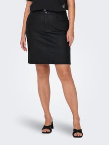 ONLY Mid waist Midi skirt -Black - 15307656