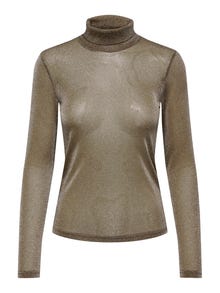 ONLY Regular Fit Roll neck Top -Otter - 15307661