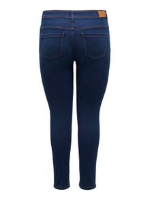ONLY Jeans Skinny Fit Taille moyenne -Dark Blue Denim - 15307666