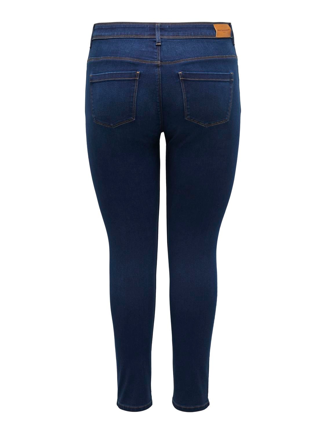 ONLY Jeans Skinny Fit Vita media -Dark Blue Denim - 15307666