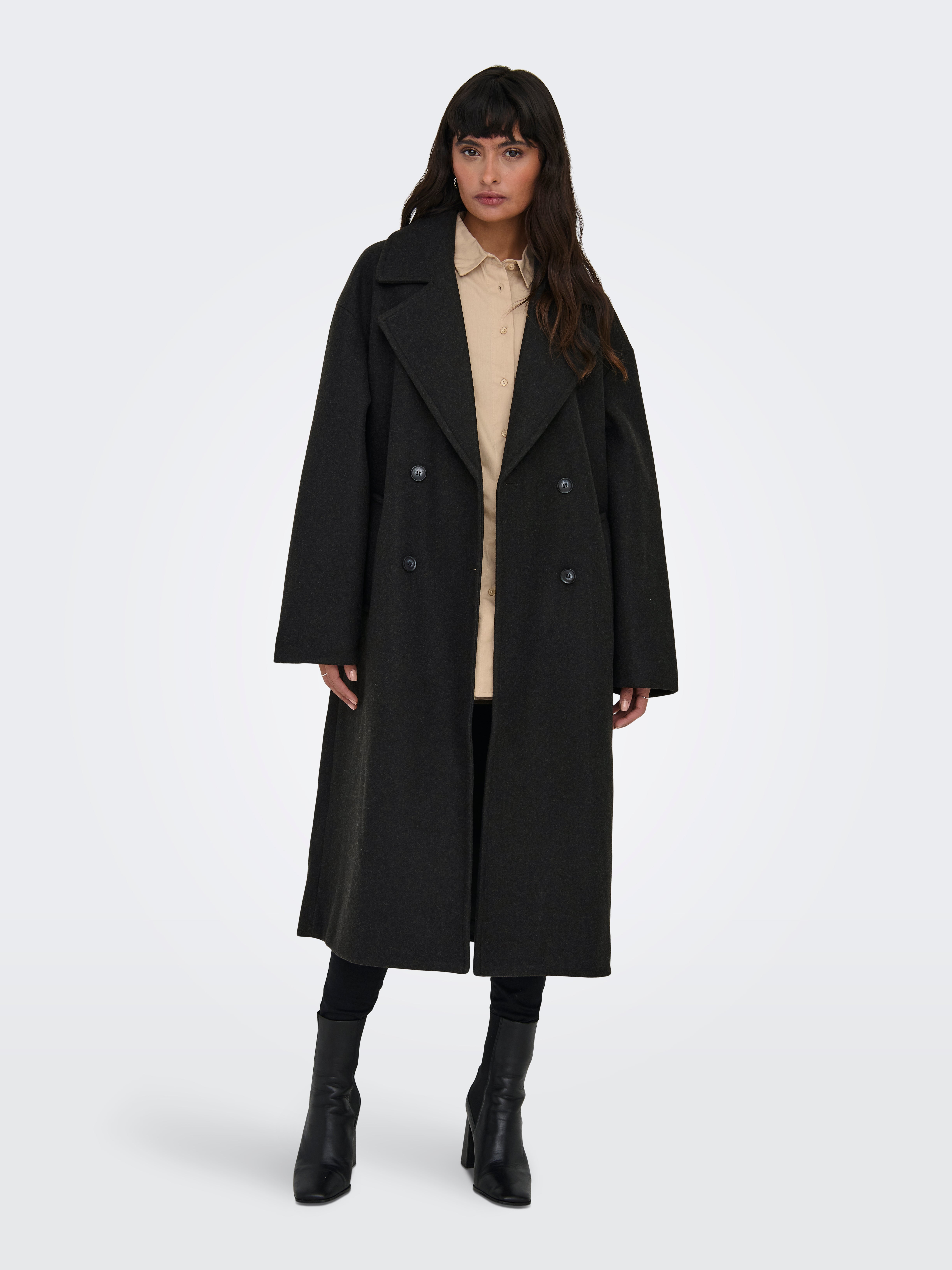 Klassischer Mantel Wollanteil Mantel Warm Coat Wollmantel Reserved