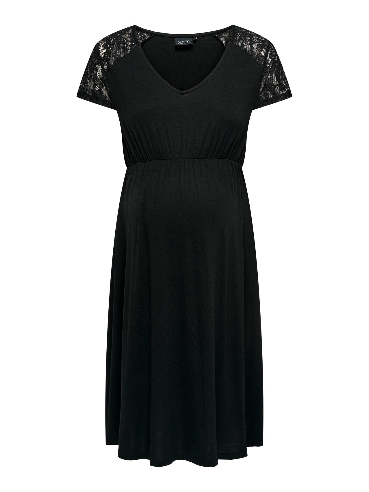 ONLY Mama dress with lace detail -Black - 15307724