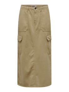 ONLY Midi cargo skirt -Weathered Teak - 15307763