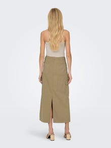 ONLY Midi cargo skirt -Weathered Teak - 15307763