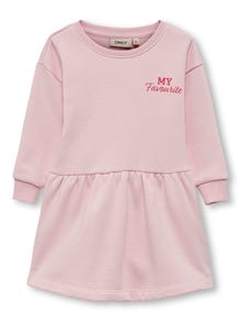 ONLY Regular Fit O-hals Kort kjole -Pink Lady - 15307830