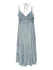 ONLY Normal geschnitten Splitneck Maternity Langes Kleid -Blue Mirage - 15307849