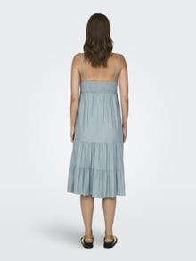 ONLY Vestido largo Corte regular Cuello dividido Premamá -Blue Mirage - 15307849