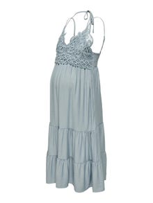 ONLY Regular Fit Splitthals Maternity Lang kjole -Blue Mirage - 15307849