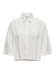 ONLY Shirt with short sleeves -Cloud Dancer - 15307870