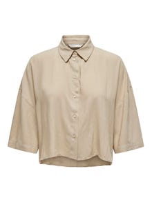 ONLY Camisas Corte regular Cuello de camisa Hombros caídos -Humus - 15307870
