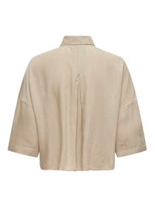 ONLY Regular Fit Skjortekrage Lave skuldre Skjorte -Humus - 15307870