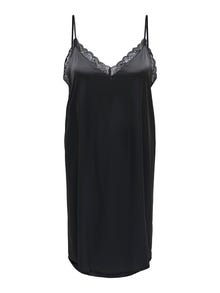 ONLY Regular Fit V-Neck Short dress -Black - 15307902