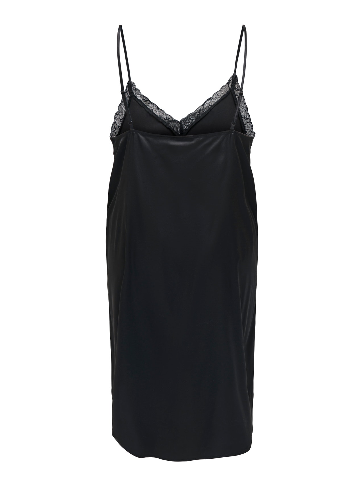 ONLY Curvy mini satin night dress -Black - 15307902