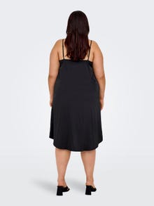 ONLY Normal geschnitten V-Ausschnitt Kurzes Kleid -Black - 15307902