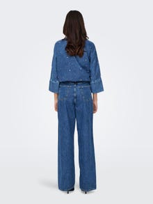 ONLY ONLHope High Waist Wide Jeans -Medium Blue Denim - 15307937