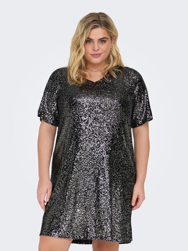 ONLY Curvy sequins dress - 15308045
