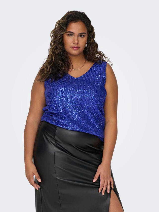 ONLY Curvy sequin top - 15308187