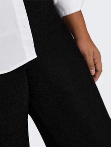ONLY Curvy glitter trousers -Black - 15308189