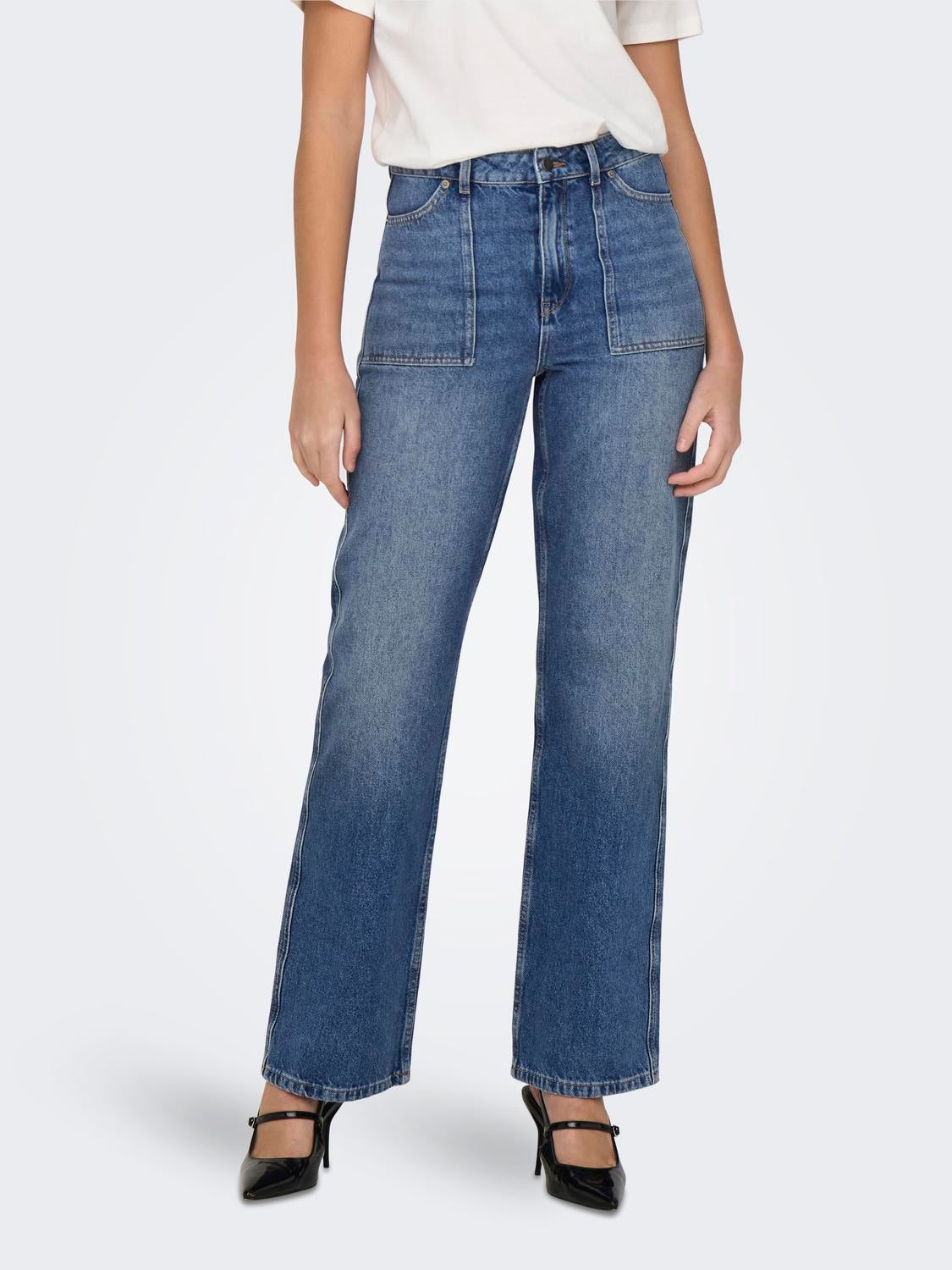JDY Women's JDYSONJA Life REG Skinny ANK MB DNM NOOS Jeans, Medium Blue  Denim, 30 (X-Small) : Amazon.co.uk: Fashion
