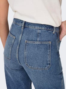 ONLY Wide Leg Fit High waist Jeans -Medium Blue Denim - 15308196