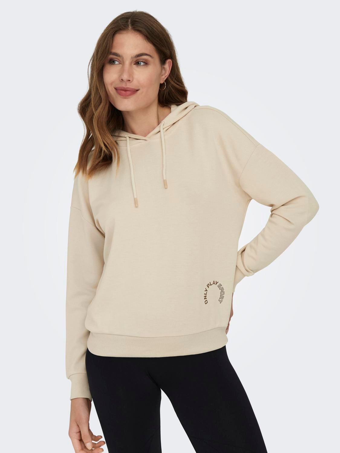 Loose hot sale neck hoodie