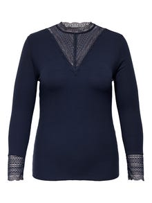 ONLY Tavapärane lõige Kõrge kaelus Vormikas Särgik -Navy Blazer - 15308237