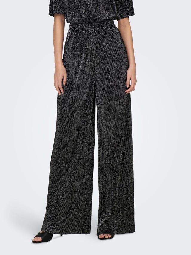 ONLY Wide fit glitter trousers - 15308283