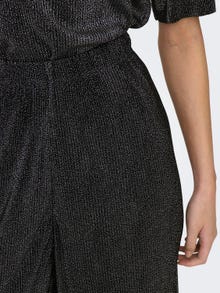 ONLY Wide fit glitter trousers -Black - 15308283