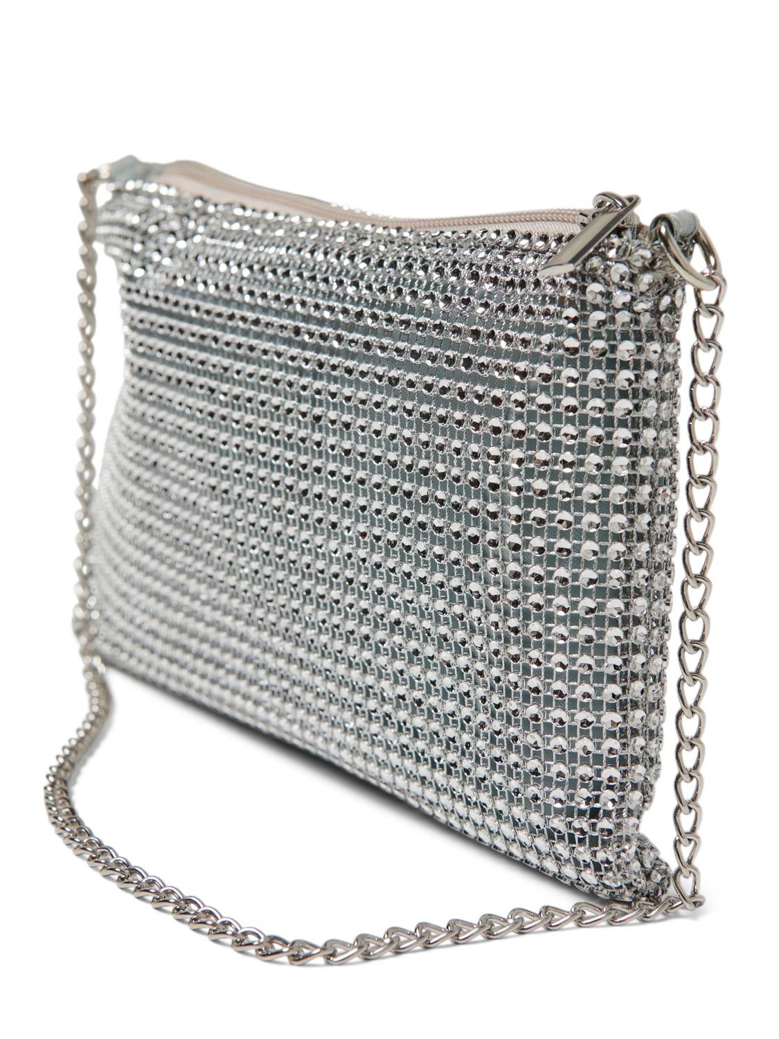 Embellished discount silver bag