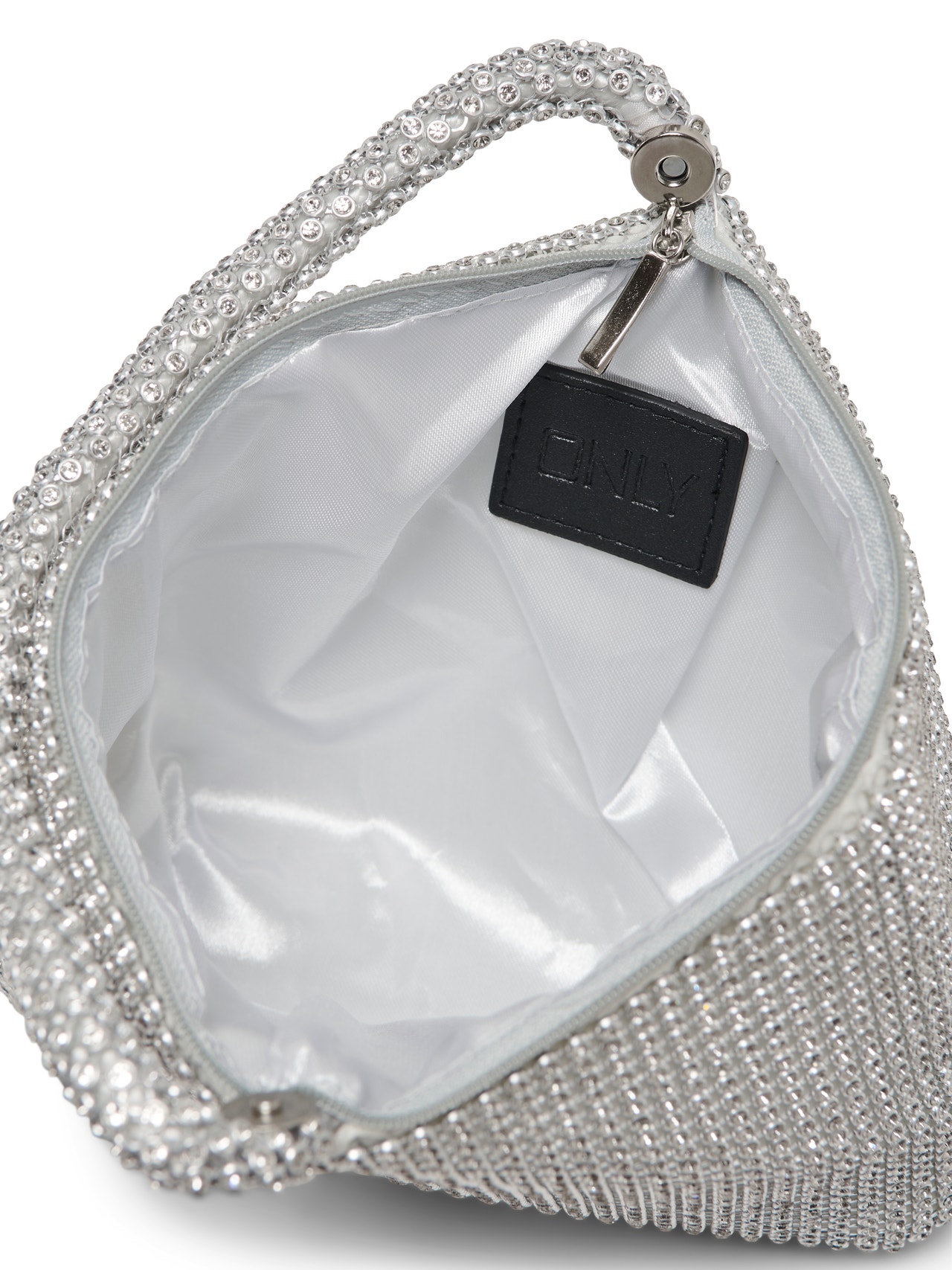 ONLY Håndtaske med glitter -Silver - 15308296