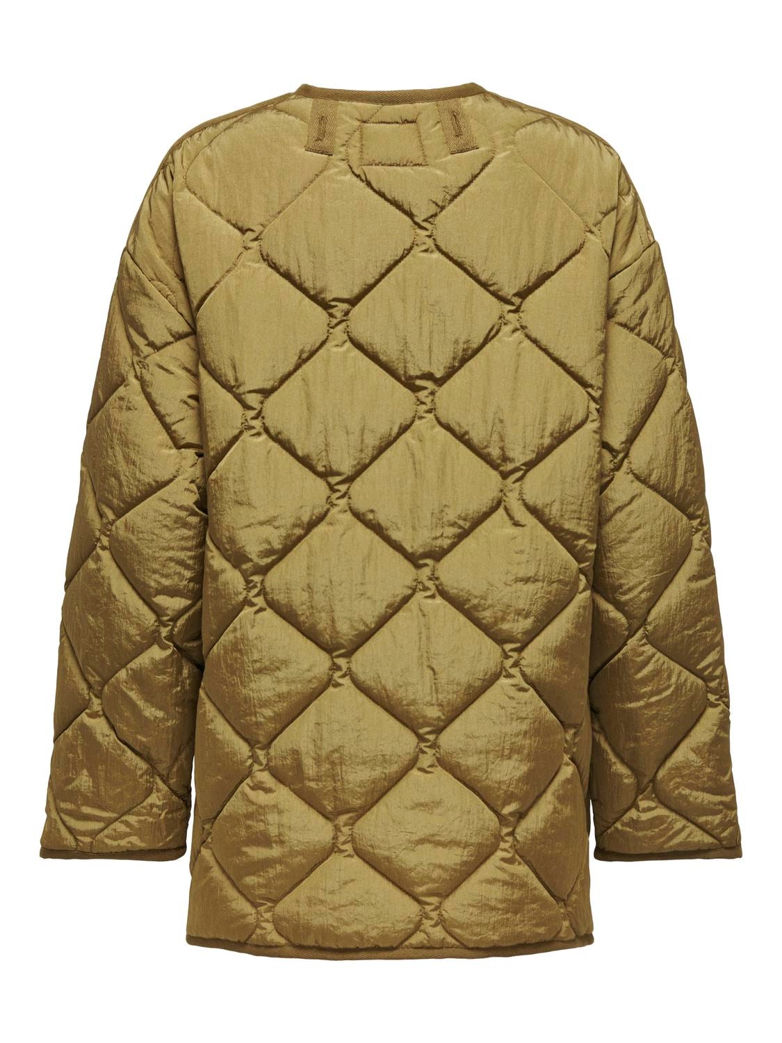 ONLY Quiltet jakke med o-hals -Dull Gold - 15308581