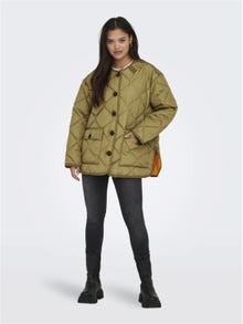 ONLY Quilted jacket with o-neck -Dull Gold - 15308581