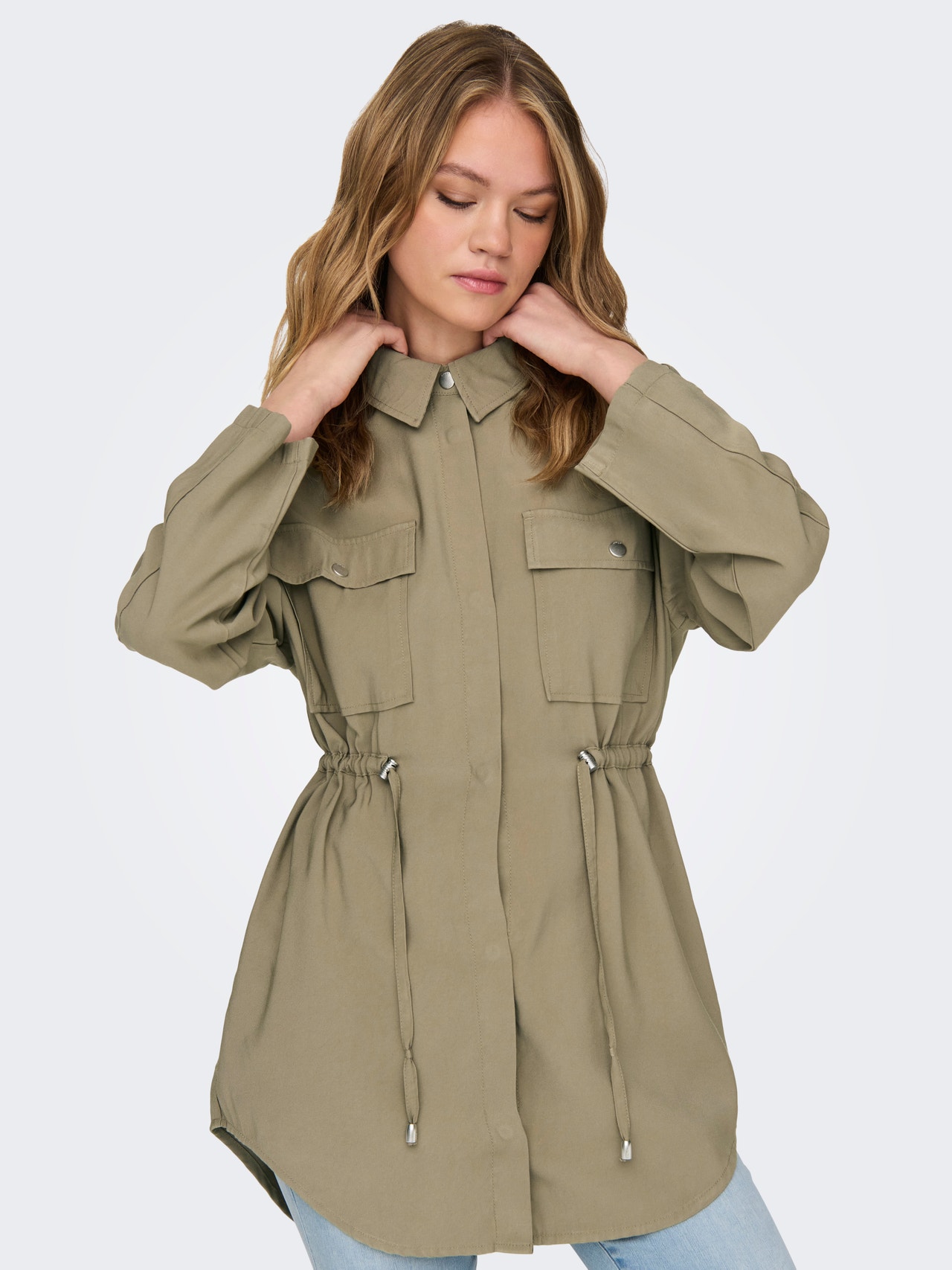 ONLY Izkliedes apkakle Mētelis -Mermaid - 15308614