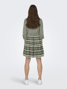 ONLY Normal geschnitten V-Ausschnitt Kurzes Kleid -Kalamata - 15308686