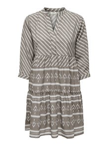 ONLY Mini dress with v-neck -Driftwood - 15308686