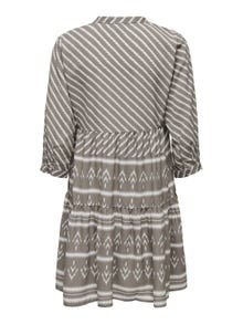 ONLY Mini kjole med v-hals -Driftwood - 15308686